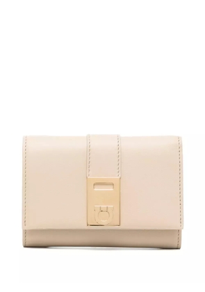Ferragamo leather wallet - Neutrals