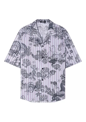 Versace Coral Theatre striped shirt - Purple