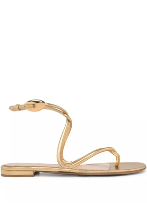 Gianvito Rossi Black Mamba sandals - Gold