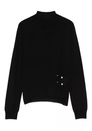 LIU JO high-neck virgin-wool sweater - Black