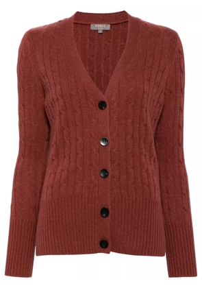 N.Peal Clara organic-cashmere cardigan - Red