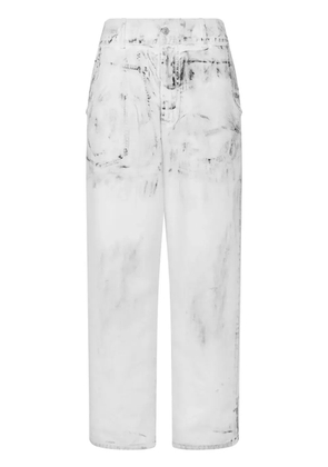 Moschino distressed-effect jeans - White