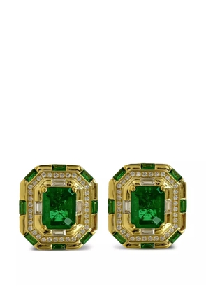Juwelina Paris Byzantine stud earrings - Green