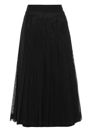Fabiana Filippi pleated midi skirt - Black