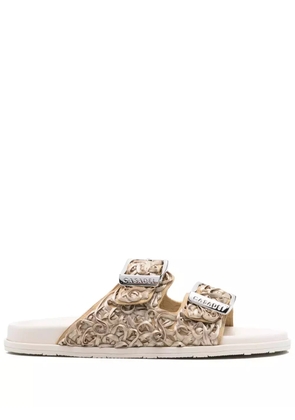 Casadei double-buckle sandals - Neutrals