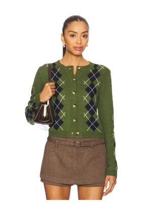 HEARTLOOM Borgia Cardi in Green. Size L. Also in XL.