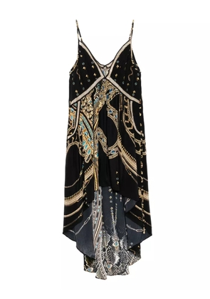 Camilla strappy high-low dress - Black