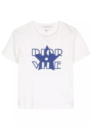 Christian Dior Pre-Owned logo-print T-shirt - White