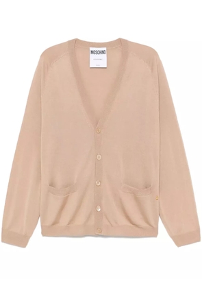 Moschino fine-knit cardigan - Neutrals