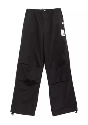 Maison MIHARA YASUHIRO patch-pocket ripstop trousers - Black