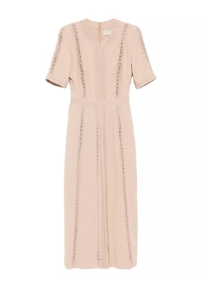 Elie Saab embellished-trim dress - Brown