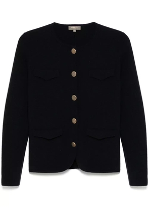 N.Peal round-neck cashmere cardigan - Blue