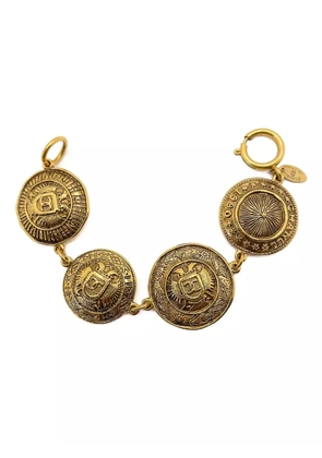 CHANEL Pre-Owned 1990s Starburst Medallion bracelet - Gold