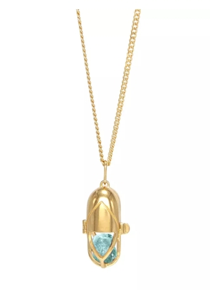 Capsule Eleven Aquamarina statement-pendant necklace - Gold