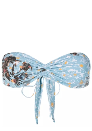 Clube Bossa Percy floral-print bikini top - Blue
