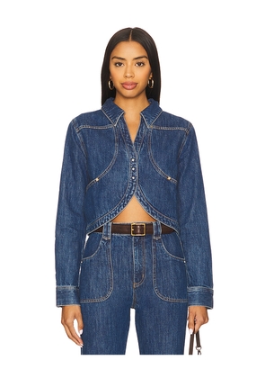 HEVRON Lucia Jacket in Blue. Size M. Also in L, S, XL.