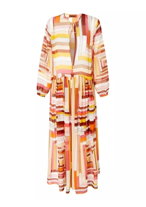 Missoni printed beach dress - Orange