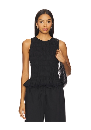 FAITHFULL THE BRAND Thea Top in Black. Size L. Also in M, S, XL, XS.