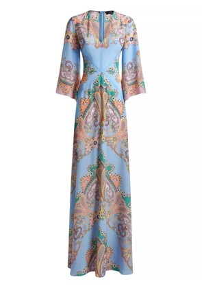 ETRO paisley-print maxi dress - Blue