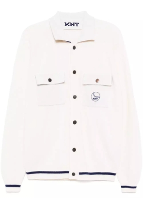 Kiton embroidered logo jacket - Neutrals