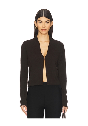 Guest In Residence Stealth Cardigan in Chocolate. Size L. Also in M, S, XL, XS.