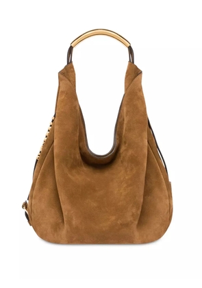Moschino Handle Me leather shoulder bag - Brown
