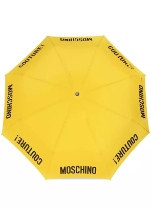 Moschino logo-print umbrella - Yellow