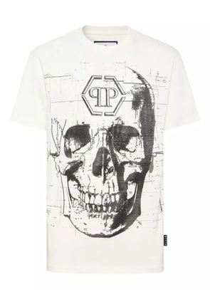 Philipp Plein skull-embellished T-shirt - White