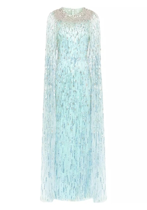 Jenny Packham Cleo Rush dress - Blue