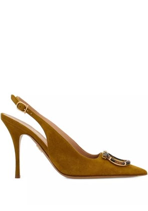 Ferragamo 95mm Gancini slingback pumps - Yellow