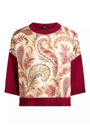 ETRO paisley-print T-shirt - Red