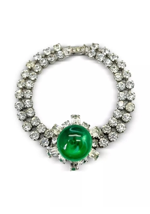 Jennifer Gibson Jewellery 1940s rhinestone bracelet - Silver