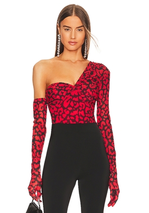 Michael Costello x REVOLVE Nobu Bodysuit in Red. Size M. Also in S, XS, XXS.