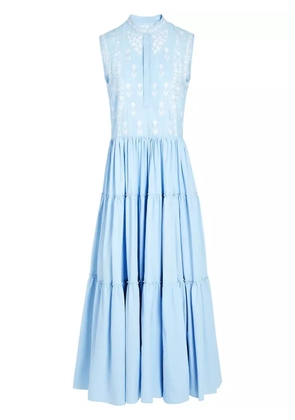Giambattista Valli floral-embroidered dress - Blue
