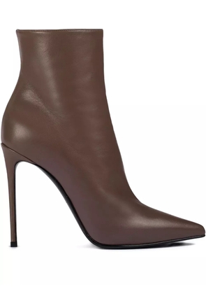 Le Silla 120mm Eva pointed-toe zip boots - Brown