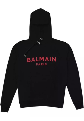 Balmain printed hoodie - Black