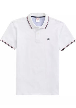 Brooks Brothers embroidered polo shirt - White