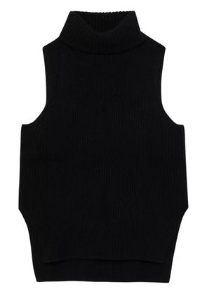 Brooks Brothers ribbed-knit vest - Black