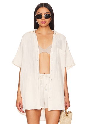 LSPACE Terrazo Tunic in Cream. Size XL. Also in M/L, XS/S.