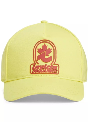 DSQUARED2 logo applique baseball cap - Yellow