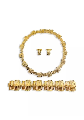 Jennifer Gibson Jewellery 1960s Modernist jewellery set - Gold