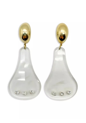 Jennifer Gibson Jewellery 1970s pre-owned Space Age drop clip-on earrings - Gold