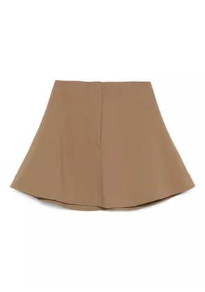 Nanushka stretch a-line skirt - Brown
