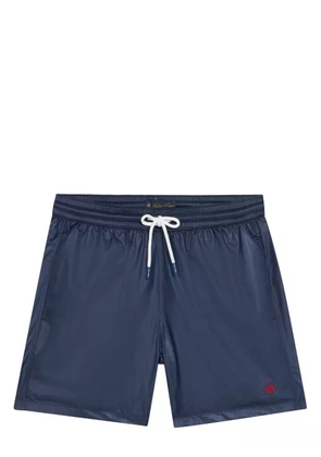 Brooks Brothers logo-embroidered swim shorts - Blue