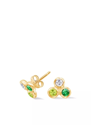 DOWER AND HALL 'Greens' Array Trio Studs - Gold