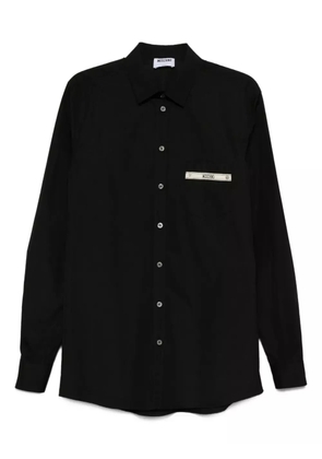Moschino logo-detail pocket shirt - Black