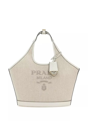 Prada canvas tote bag - Neutrals