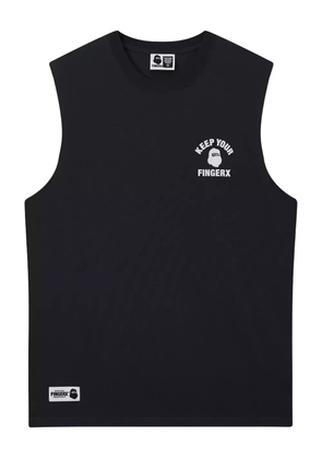 FINGERCROXX graphic-print cotton vest - Black