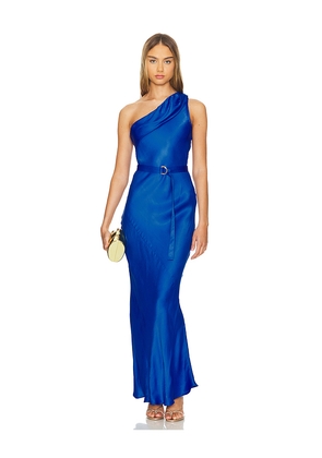 Karina Grimaldi Angelique Midi Dress in Blue. Size L. Also in S.