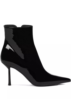 Le Silla 80mm Bella patent pointed-toe ankle boots - Black